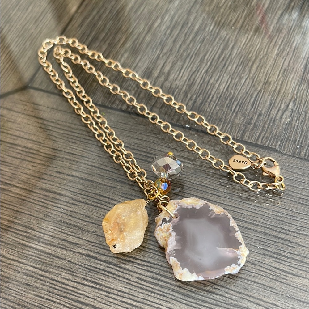 Barse Stone & Crystal Elegant Gold-tone Charm Necklace - Picture 15 of 15